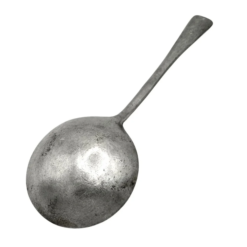 Vintage Cast Aluminum Serving Spoon 